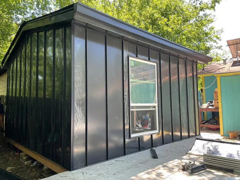 Black standing seam metal wall panels for Metal Roof Installation in Cleveland Heights